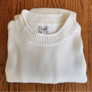 J. Crew Classic Cream Rollneck Women's Sweater L